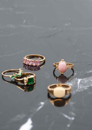 All The Luck in the World - Chérie Ring Ovals - Light Pink