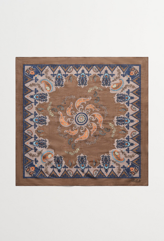 SKALL - PRE-ORDER Pippa Scarf - Brown Paisley Print