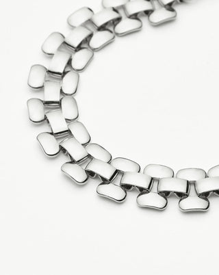MISSOMA - Timepiece Wide Chain Bracelet - Silver