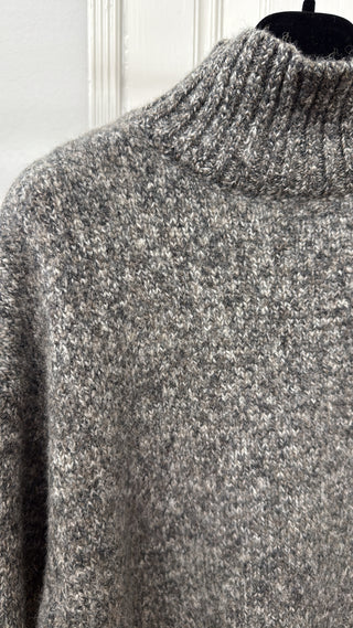 Officine Générale - Vesna Knitted Jumper - Midgrey/Anthracite