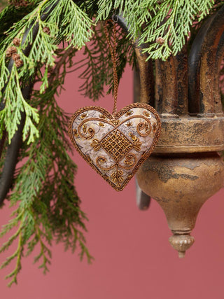 CHEHOMA - Embroidered Golden Hanging Heart