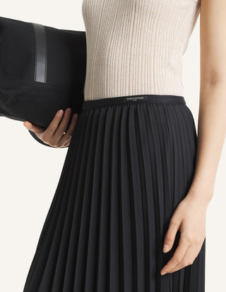 MAISON KITSUNÉ - Midi Pleated Skirt - Black