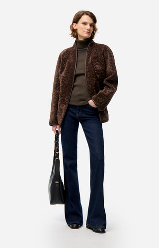 VANESSA BRUNO - Fur Jacket - Brown