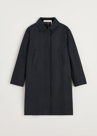 AIAYU - Noor Coat Oilskin Silkwax - Navy