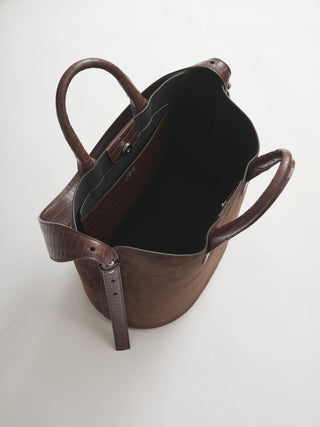 Koné - Leonardo Mix Bag - Palissandro Suede+Croco