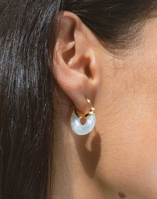 ANNI LU - Petit Swell Hoop - White