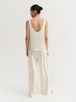 ALMADA LABEL - Bias Satin Pants - Vanilla