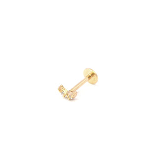 Rose Marie Paris - Piercing Lune Zirconia - Gold