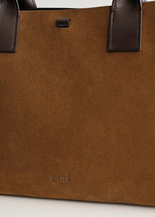 Koné - Filippo Work Mix Bag - Brandy/Dark Brown Suede