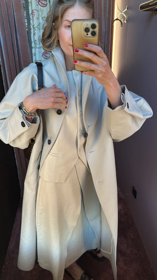 SOEUR - Hyacinthe Coat - Gris Clair