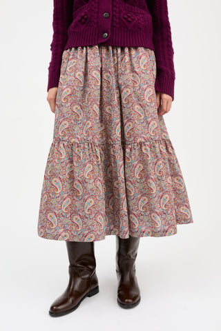 SKALL - Iseline Skirt - Floral Paisley