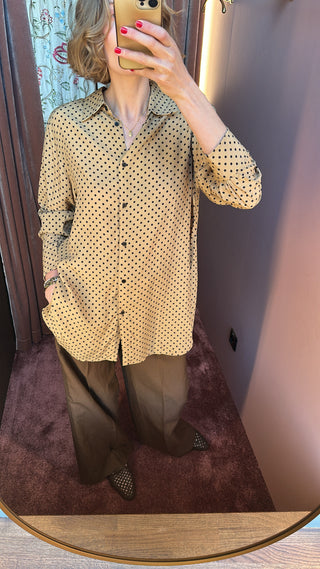 Officine Générale - Elzi Shirt - Britishkhaki/Black