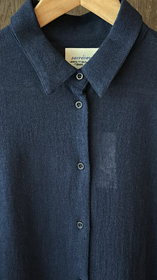 SACRÉCOEUR - Enora Wool Shirt - Encre