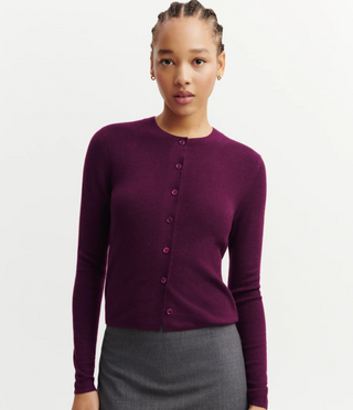 BOMPARD - Plain Knit Cardigan - Oxalis