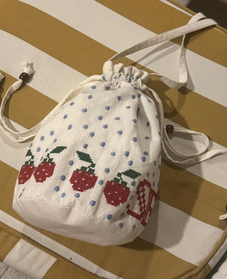 SISSEL EDELBO - Babba Drawstring Bag - Off White