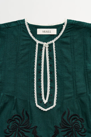 SKALL - Irma Blouse - Deep Green