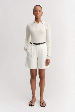ALMADA LABEL - Blair Crepe Shorts - Cream