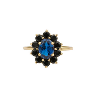 All The Luck in the World - Chérie Ring Flower - Dark Blue