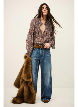 BA&SH - Denna Shirt - Burgundy