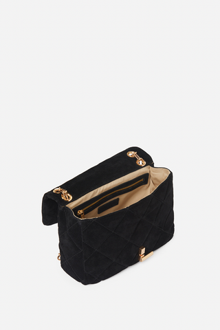 VANESSA BRUNO - Moon Bag Suede - Noir