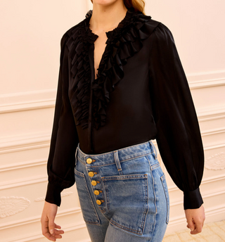 ULLA JOHNSON - Rouen Blouse - Noir