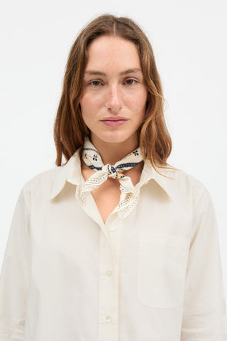 SKALL - Skall Floral Scarf - Ivory