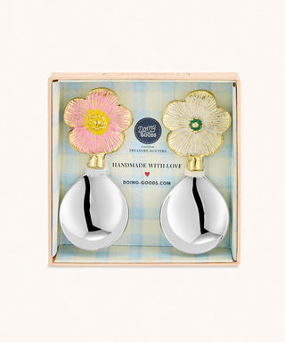 DOING GOODS - Faye Flower Dipster Spoon Set in Giftbox