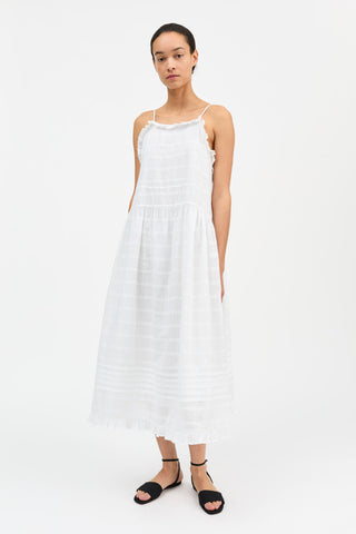 SKALL - Fiore Strap Dress - Optic White