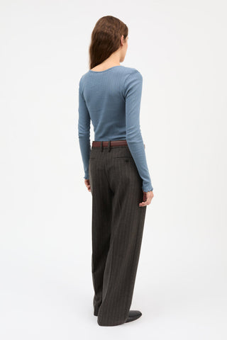 SKALL - Edie Blouse - Faded Blue