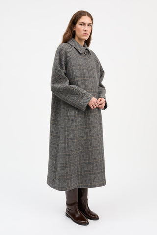 SKALL - Mary Coat - Grey Check