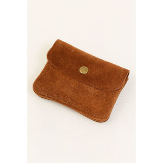 MAISON FANLI - Porte-Monnaie Petit - Brown Suede