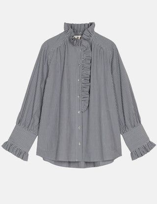 APOF - Annemonne Blouse - Grey Stripe