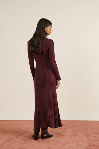 MARIA DE LA ORDEN - Madeleine Dress - Plum