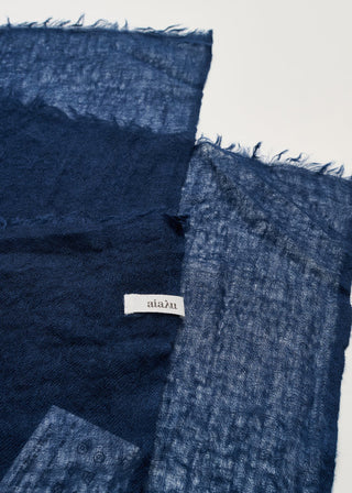 AIAYU - Poon Scarf 125x175 - Navy