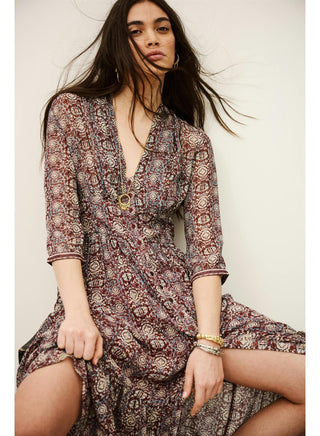 BA&SH - Dazzle Dress - Burgundy