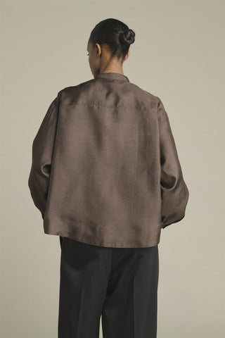 SOEUR - PRE-ORDER Hampton Blouse - Marron Fonce