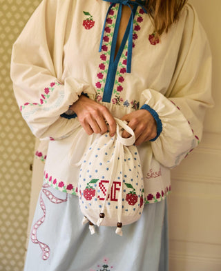 SISSEL EDELBO - Babba Drawstring Bag - Off White