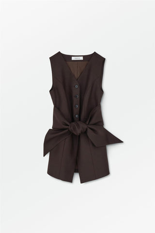 SKALL - Erin Waistcoat - Dark Brown