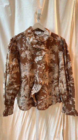 Feeka - Louison Blouse - Blockprint Vison
