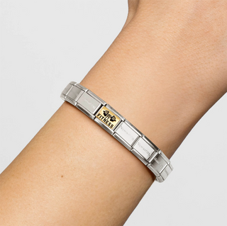 Nomination - Link CLASSIC PLATES steel 18k gold FITNESS