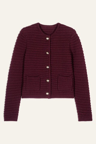 BA&SH - Gaspard Cardigan - Bordeaux