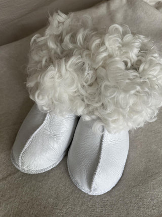 Ansarve Farm - Sheerling Slippers - White