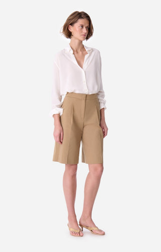 VANESSA BRUNO - Dalsam Bermuda Shorts - Vert Safari