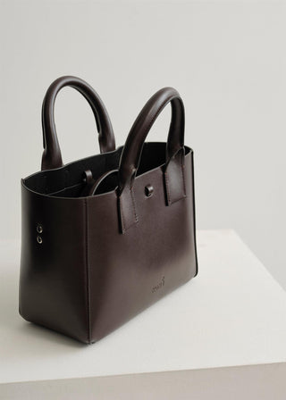 Koné - Little Filippo Bag - Vitello Dark Brown