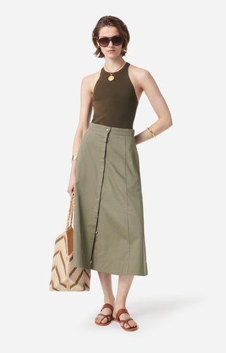 VANESSA BRUNO - Giada Skirt - Kaki