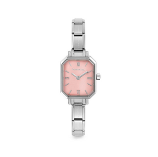 Nomination - PARIS TIME watch PASTEL PINK rectangular
