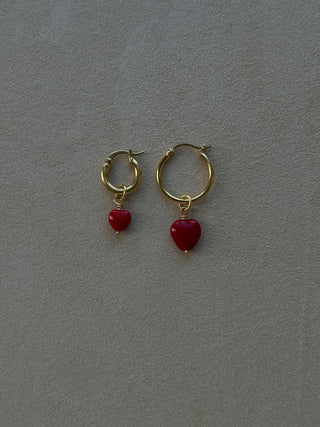 Pico Copenhagen - French Petit Heart Pendant - Red