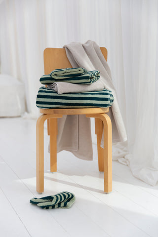BONGUSTA - Naram Hand Towel - Sea Foam & Deep Teal