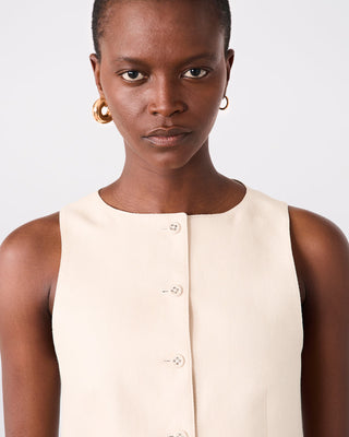 Officine Générale - Lane Vest - Cream