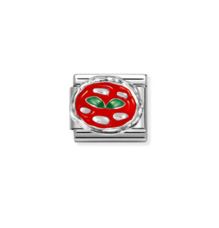 Nomination - Link CLASSIC symbols stainless steel 925 sterling silver PIZZA